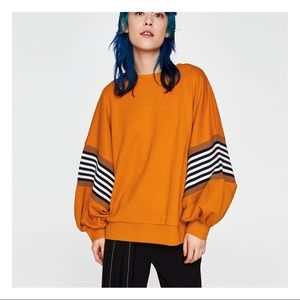 Mustard color Zara sweater